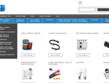 Tablet Screenshot of electricalsupplies.com